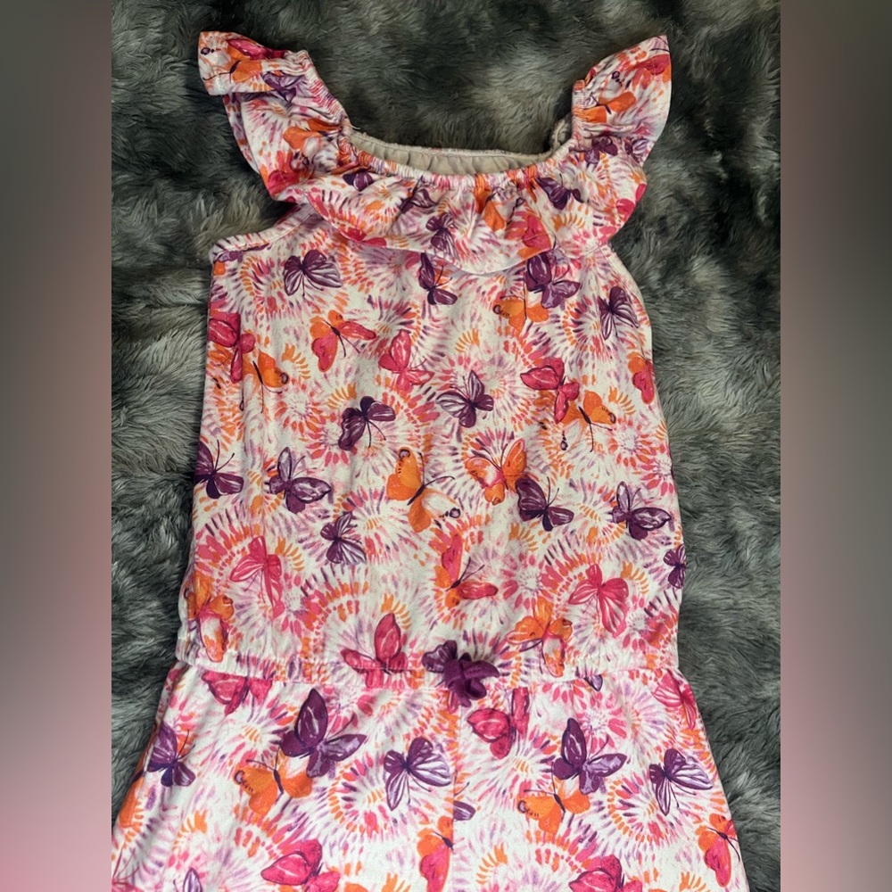 Girls butterfly one piece romper size 6-6x
